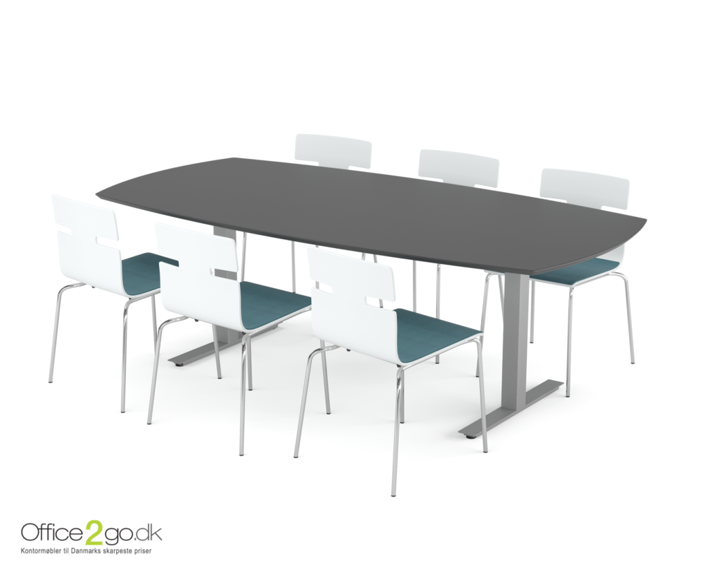 Square mødebord - 6-8 personer - 220 cm.