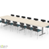 Square mødebord - 14-16 personer - 440 cm.
