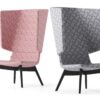 Twist & Sit - høj lounge stol med fodkryds