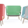 Twist & Sit Soft - 2 pers høj lounge sofa med ben