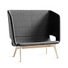 Twist & Sit Soft - 2 pers høj lounge sofa med ben