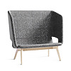 Twist & Sit Soft - 2 pers høj lounge sofa med ben