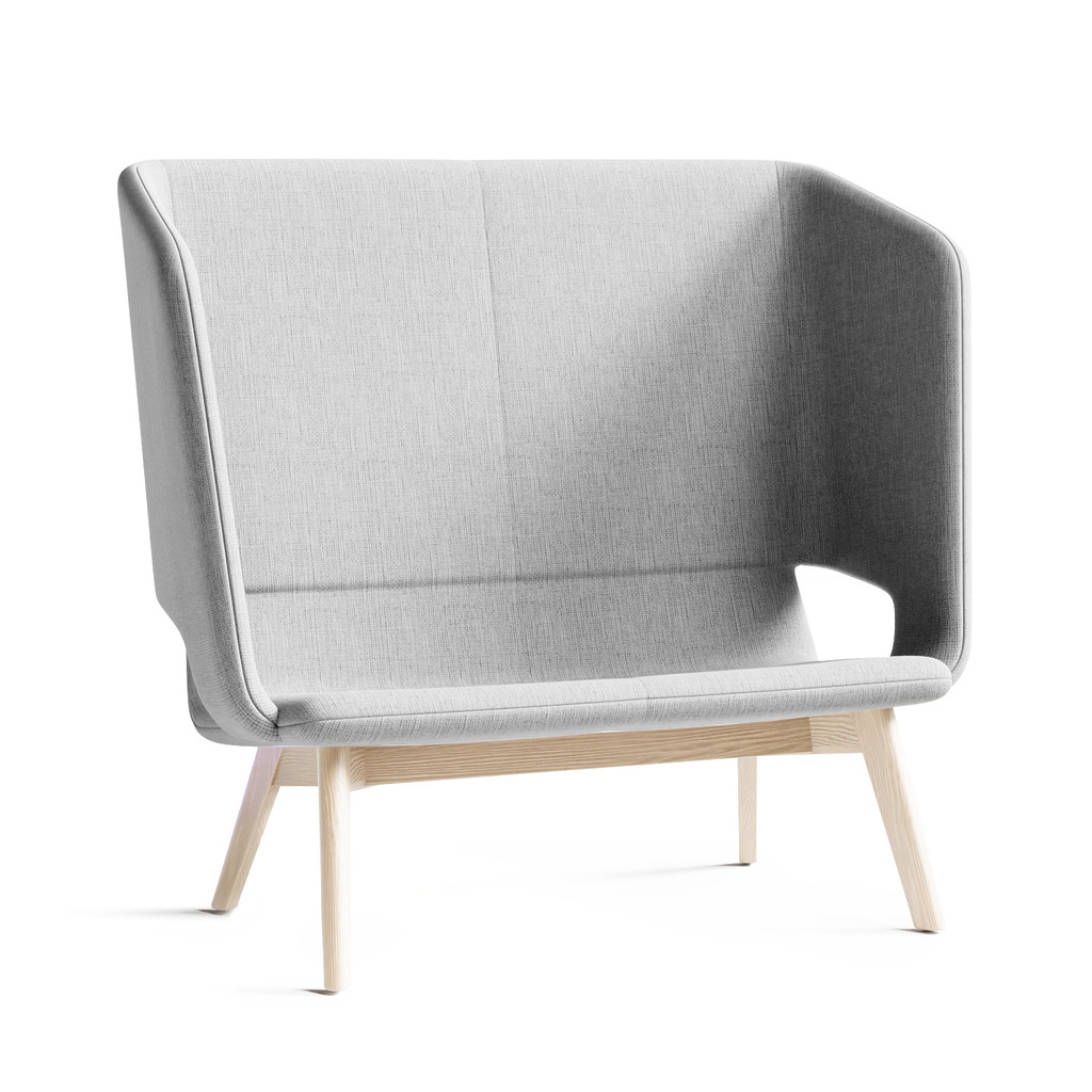 Twist & Sit Soft - 2 pers høj lounge sofa med ben