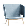 Twist & Sit Soft - 2 pers høj lounge sofa med ben