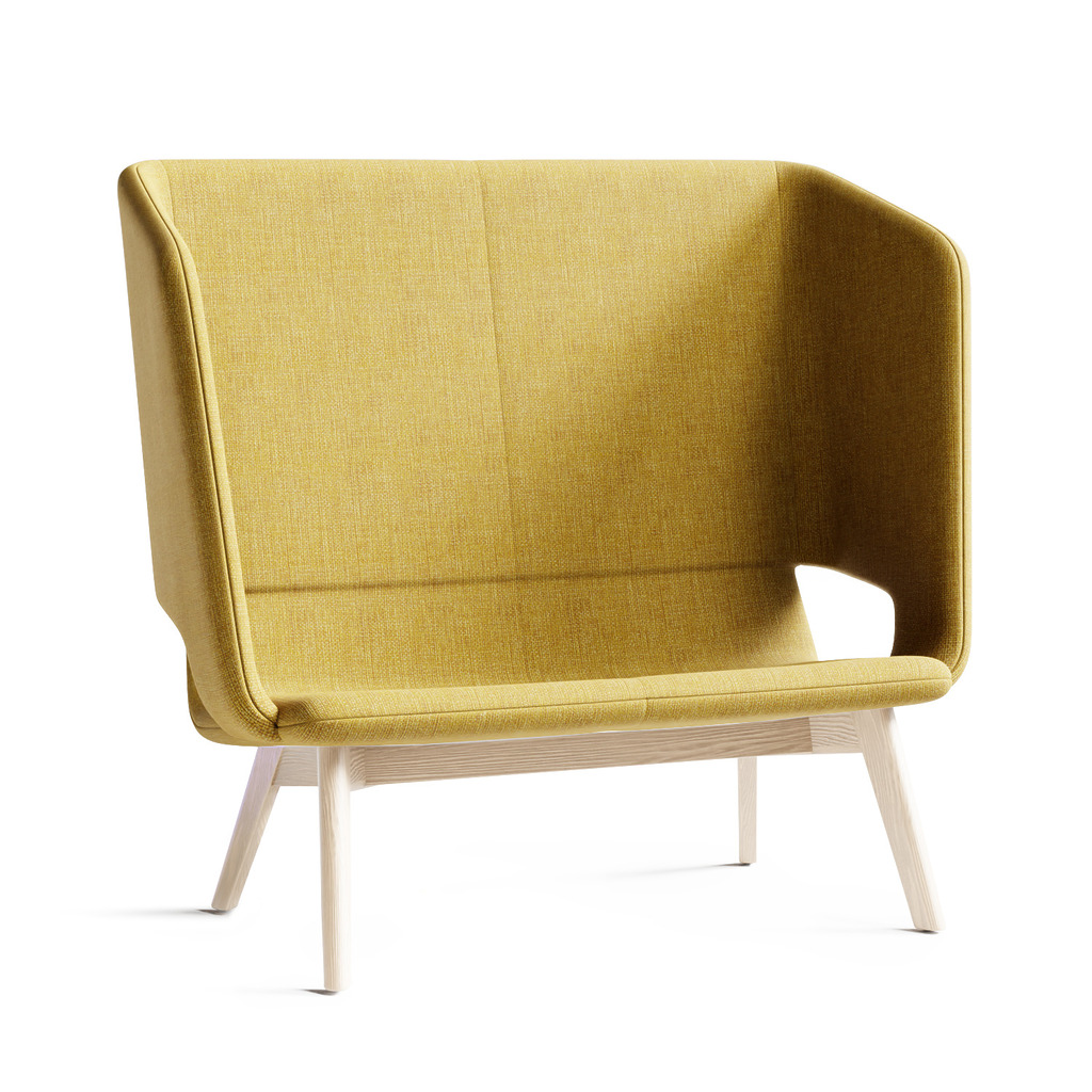 Twist & Sit Soft - 2 pers høj lounge sofa med ben
