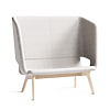 Twist & Sit Soft - 2 pers høj lounge sofa med ben