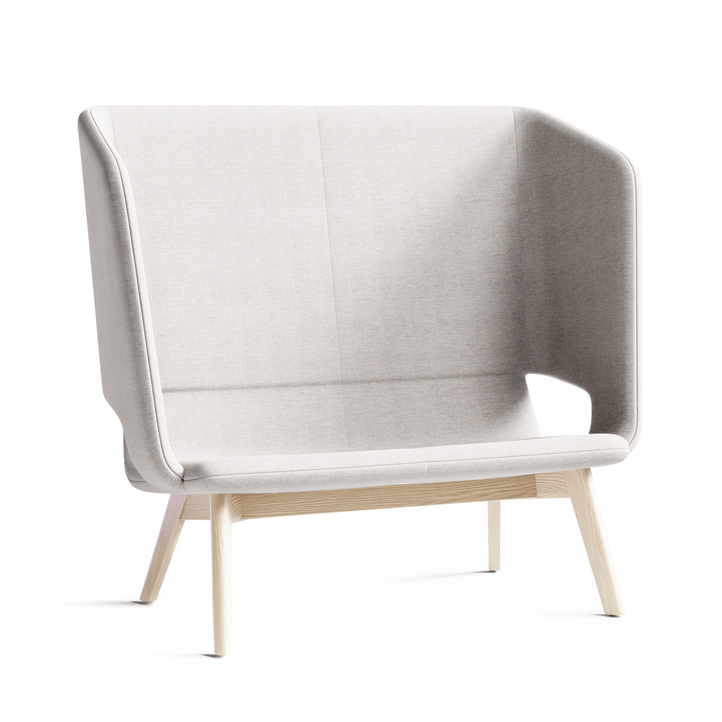 Twist & Sit Soft - 2 pers høj lounge sofa med ben