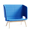 Twist & Sit Soft - 2 pers høj lounge sofa med ben