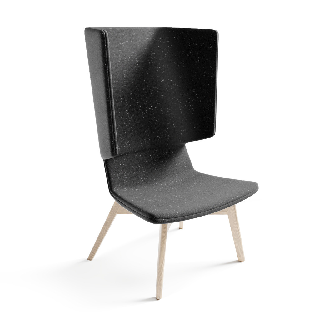 Twist & Sit - høj lounge stol med ben