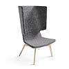 Twist & Sit - høj lounge stol med ben