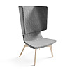 Twist & Sit - høj lounge stol med ben