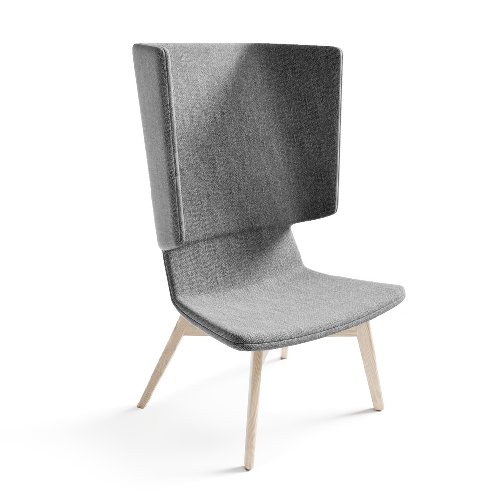 Twist & Sit - høj lounge stol med ben
