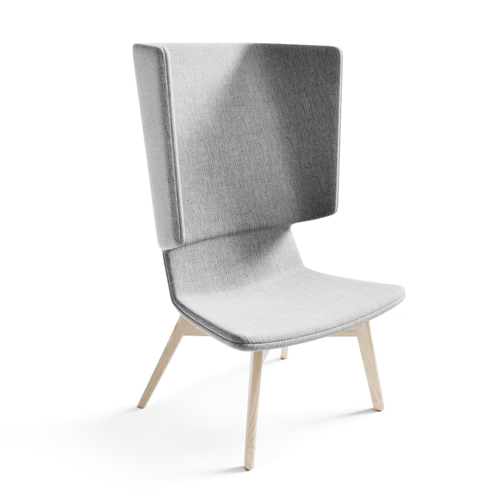 Twist & Sit - høj lounge stol med ben