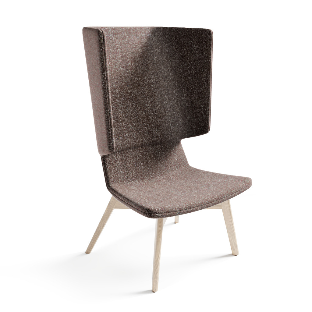 Twist & Sit - høj lounge stol med ben