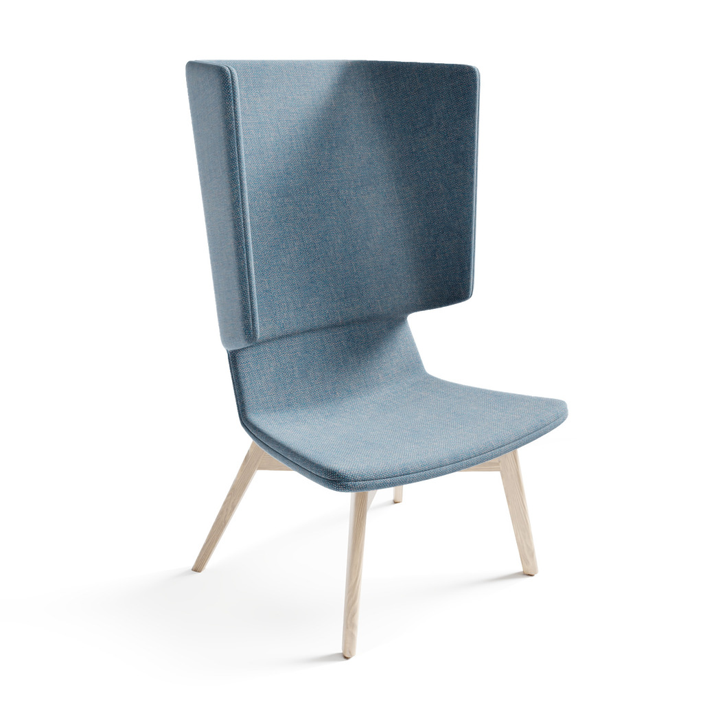 Twist & Sit - høj lounge stol med ben