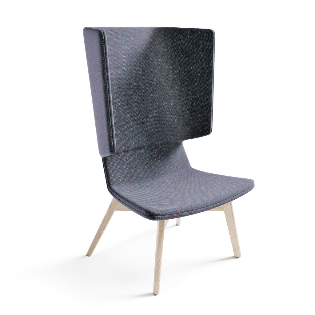 Twist & Sit - høj lounge stol med ben