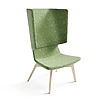 Twist & Sit - høj lounge stol med ben