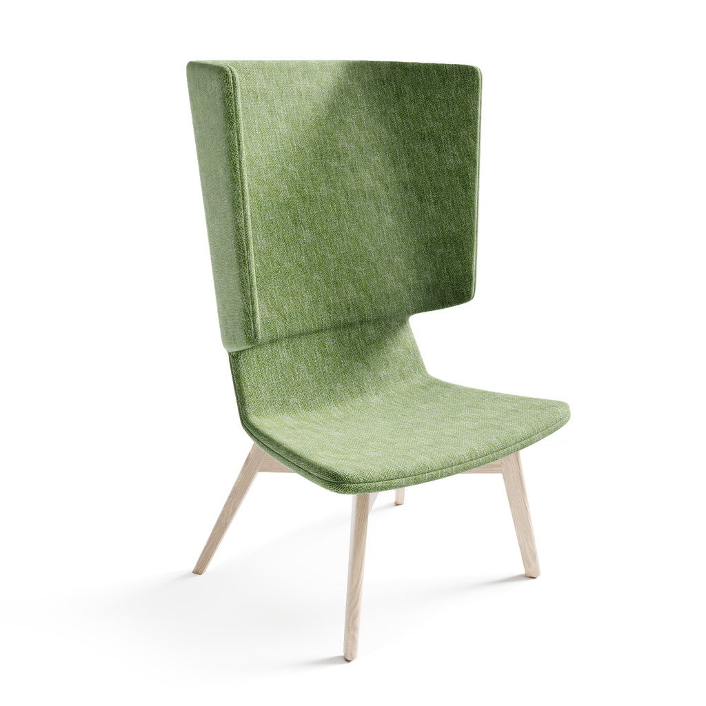 Twist & Sit - høj lounge stol med ben
