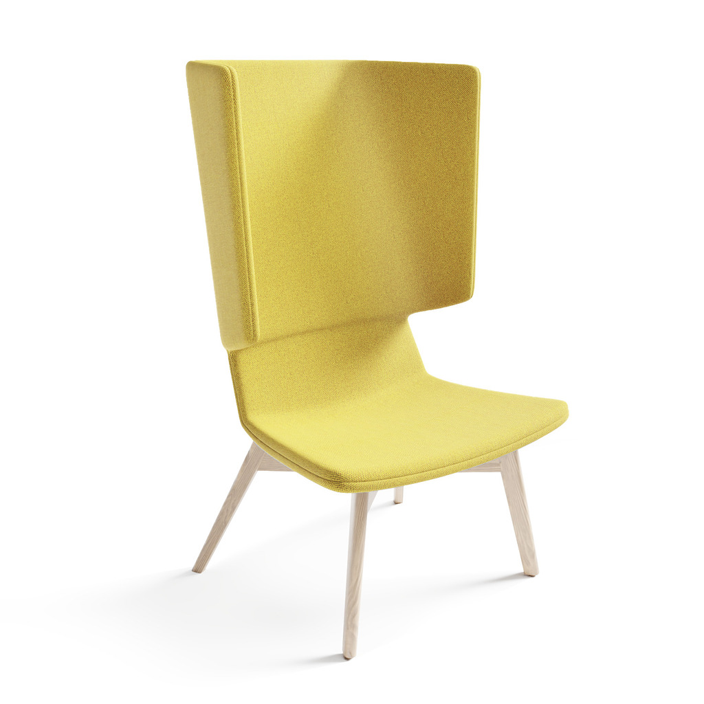 Twist & Sit - høj lounge stol med ben
