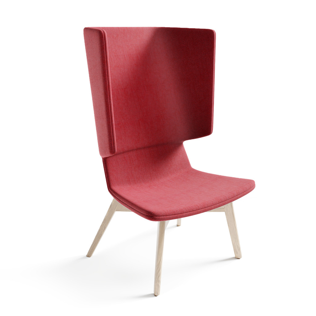 Twist & Sit - høj lounge stol med ben
