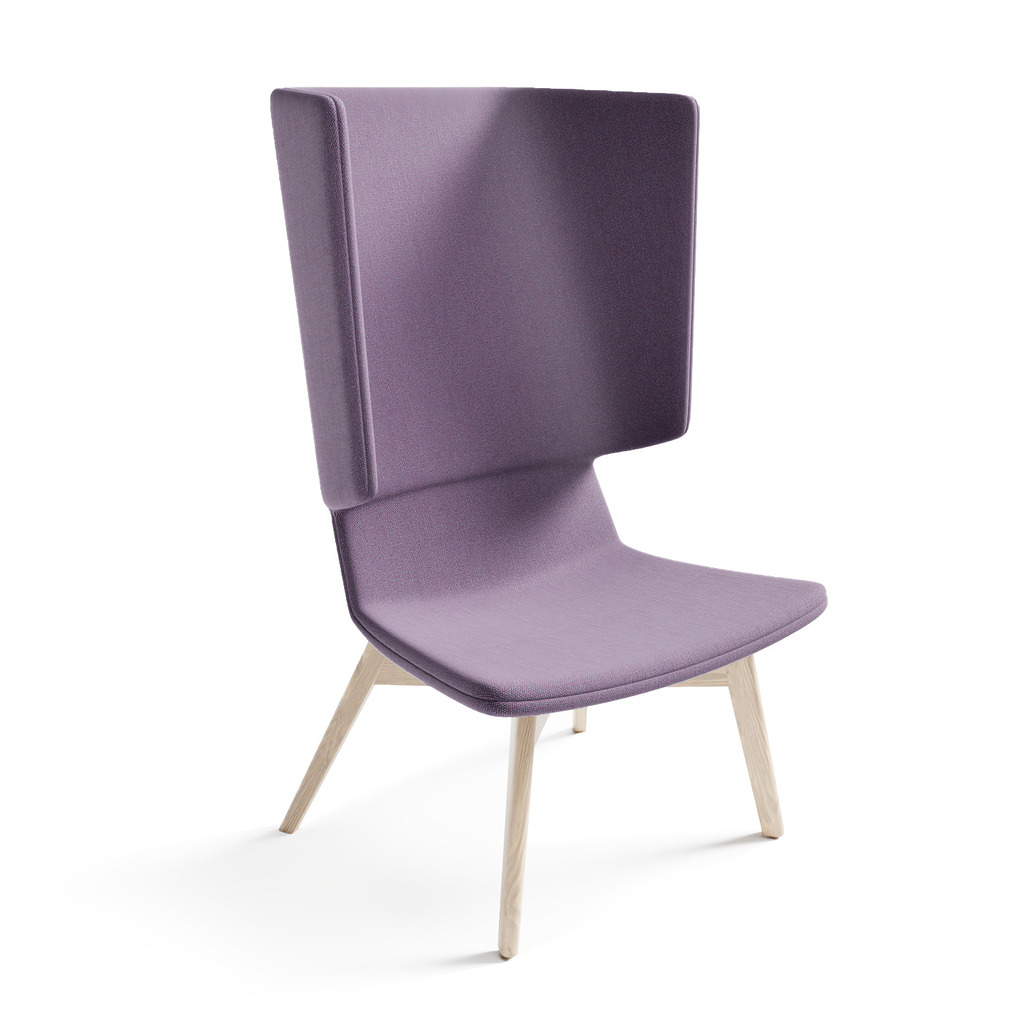 Twist & Sit - høj lounge stol med ben