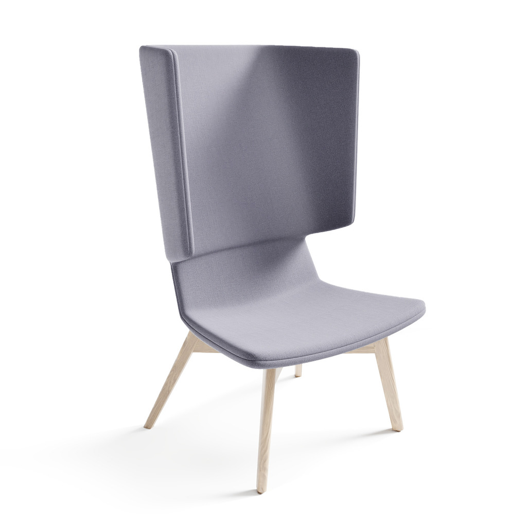 Twist & Sit - høj lounge stol med ben