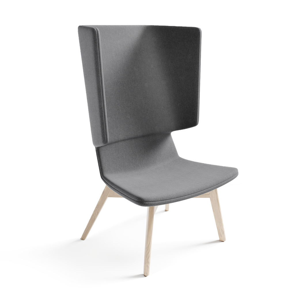 Twist & Sit - høj lounge stol med ben