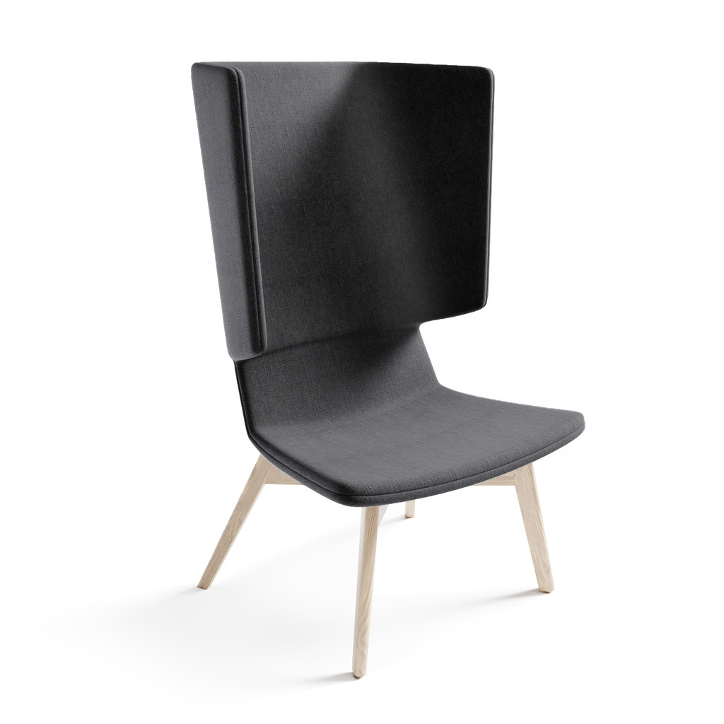 Twist & Sit - høj lounge stol med ben